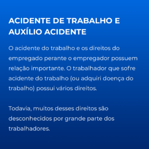 Direito Trabalhista e Previdenciário - 6 Acidente de Trabalho e Auxílio Acidente