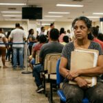 pessoa com visão monocular aguardando atendimento no INSS